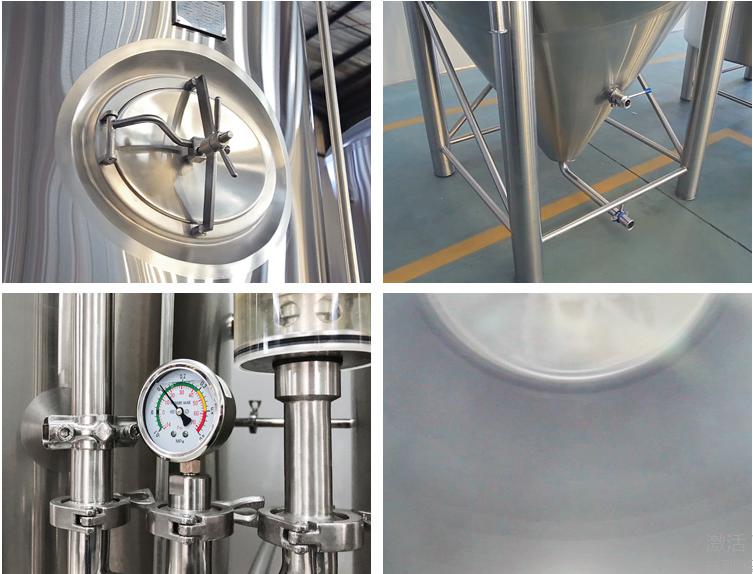 China manufacturer WEMAC all size beer brewing conical fermenters with manhole and accessories 